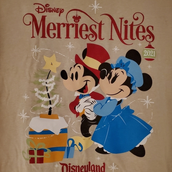 Disney Women's Official 2021 Merriest Night T-shirt - Picture 2 of 6